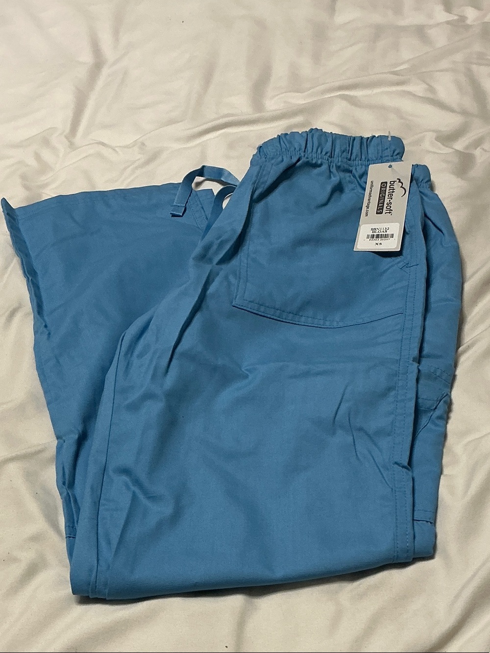 BUTTER-SOFT Women’s Sky Blue Drawstring Scrubs